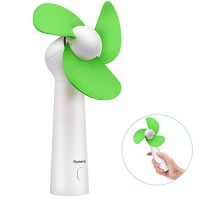 BicycleStore Personal Handheld Fan  Portable Mini Pocket Fan with Foam Blades  Small Quiet Desk Fan Powered by USB or Rechargeable Battery for Office  Table  Travel  Camping - B07CWLW9T5